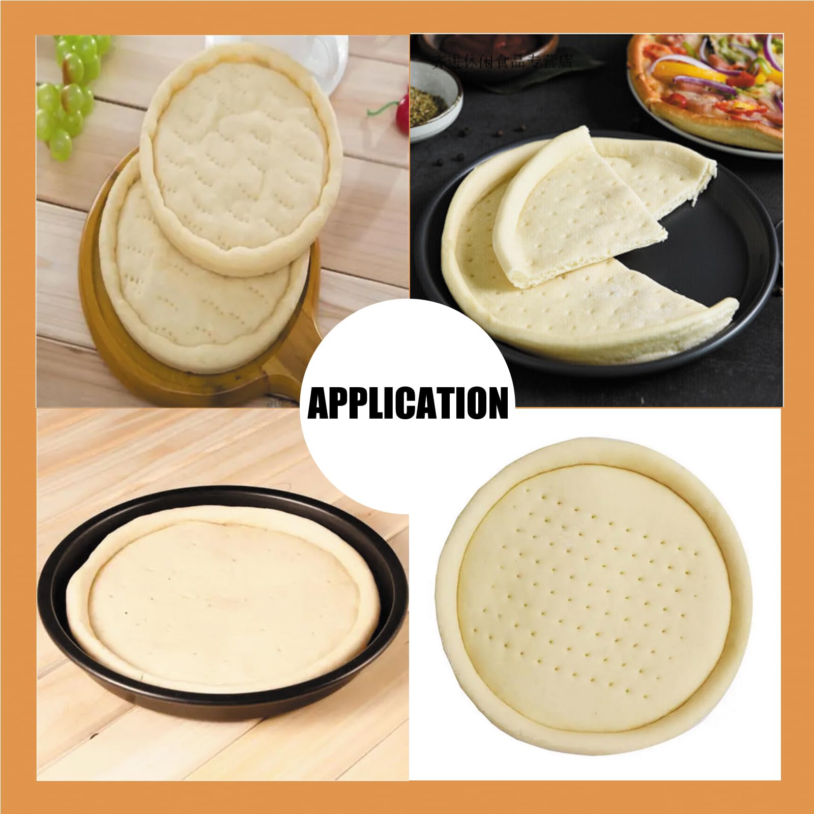 INTSUPERMAI 9.5 Inch Stainless Steel Manual Pizza Dough Press Machine - Perfect for Home Kitchen, Bakery, and Restaurant Use - Make Perfect Pizza Crusts, Pastries, and Dough Sheets Easily