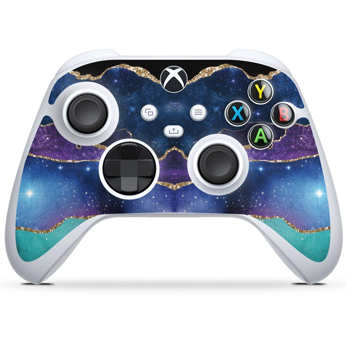 Glitter Marble Skin Cover Compatible with Microsoft Xbox Series S Controller - Protective Decal Sticker for Gaming, Custom Design for Enhanced Grip & Style - Perfect for Gaming Enthusiasts & Personalized Console Accessories