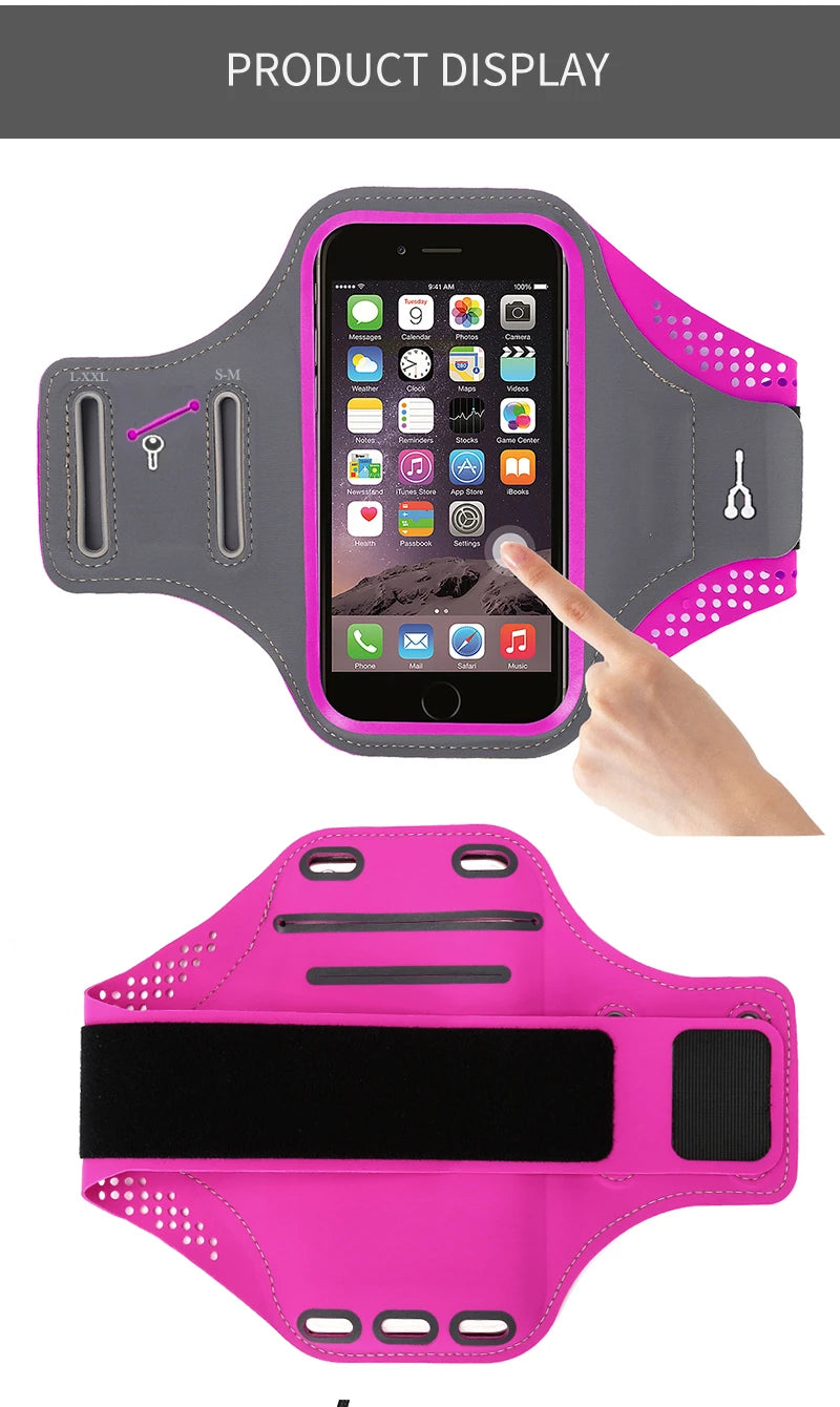 iPhone 15 Armband for Running & Outdoor Sports - Waterproof Phone Holder for Gym, Hiking, Cycling & Fitness Activities
