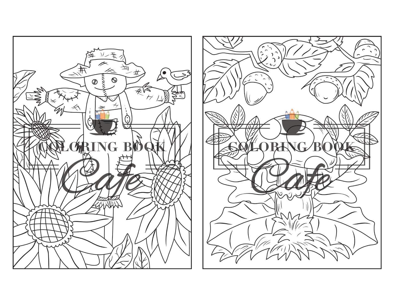 Easy Autumn: Adult Coloring Book with 50 Fun & Relaxing Fall Designs | Stress Relief & Mindfulness Activity for Adults | Perfect for Thanksgiving, Halloween & Seasonal Relaxation