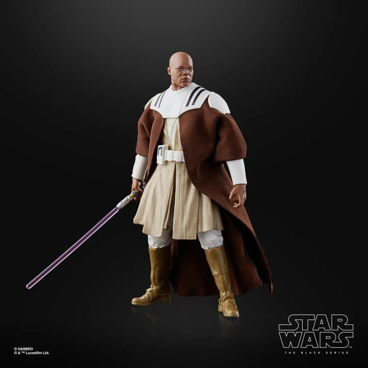 Star Wars The Black Series Mace Windu (Clone Wars) Exclusive 6-Inch Action Figure - Collectible Toy for Fans & Display, Perfect for Cosplay & Gift Giving