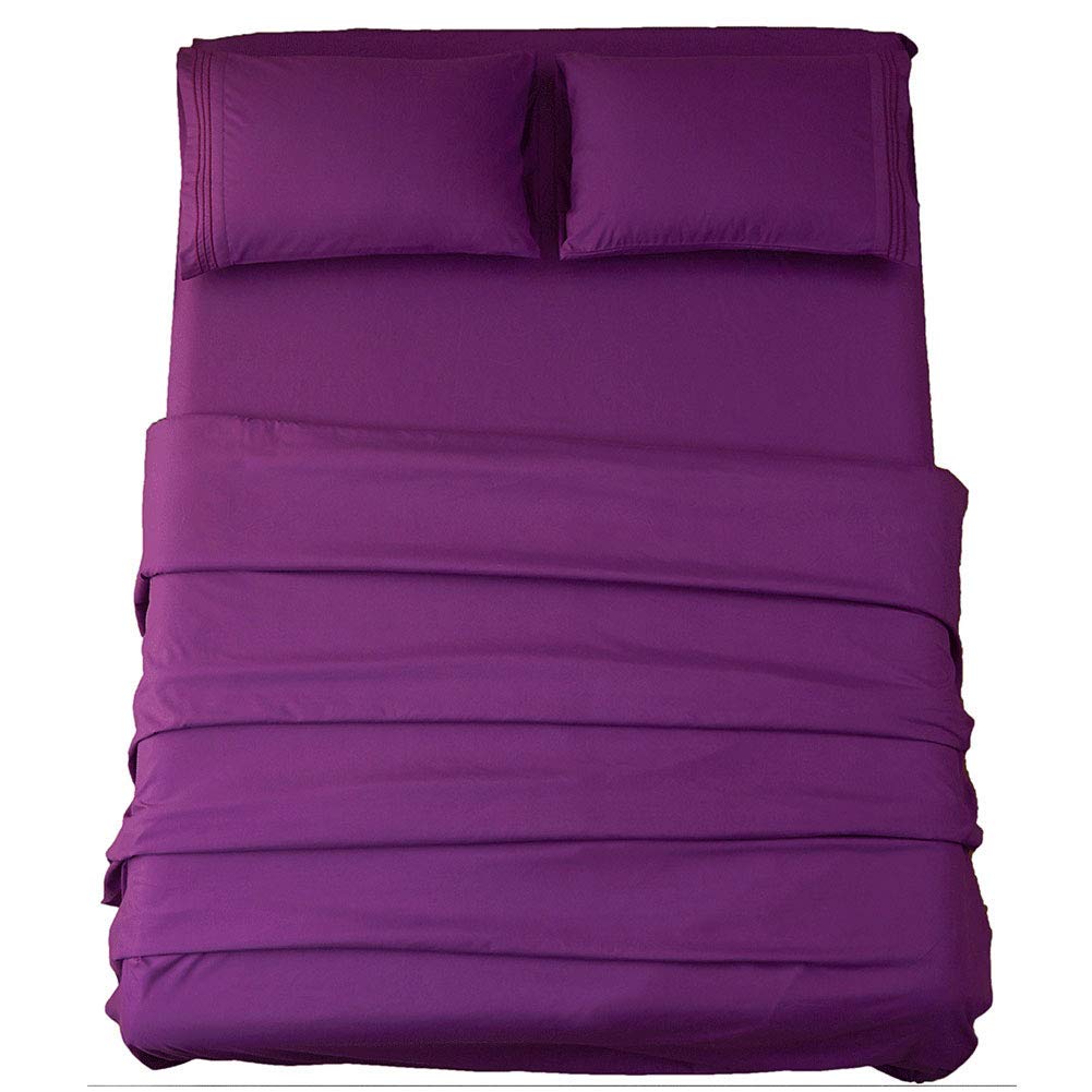 4 Piece Twin XL Bed Sheet Set - 600 Thread Count 100% Long Staple Cotton, Ultra Soft & Breathable - Deep Pocket Fits Mattress Up to 18