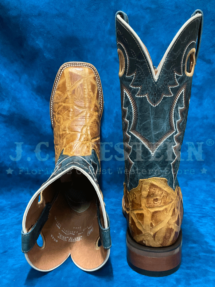 Dan Post DP5016 Men's CRAVEN Embossed Leather Square Toe Boots - Tan Brown Western Cowboy Boots for Men - Perfect for Rodeo, Country Music Festivals & Casual Wear