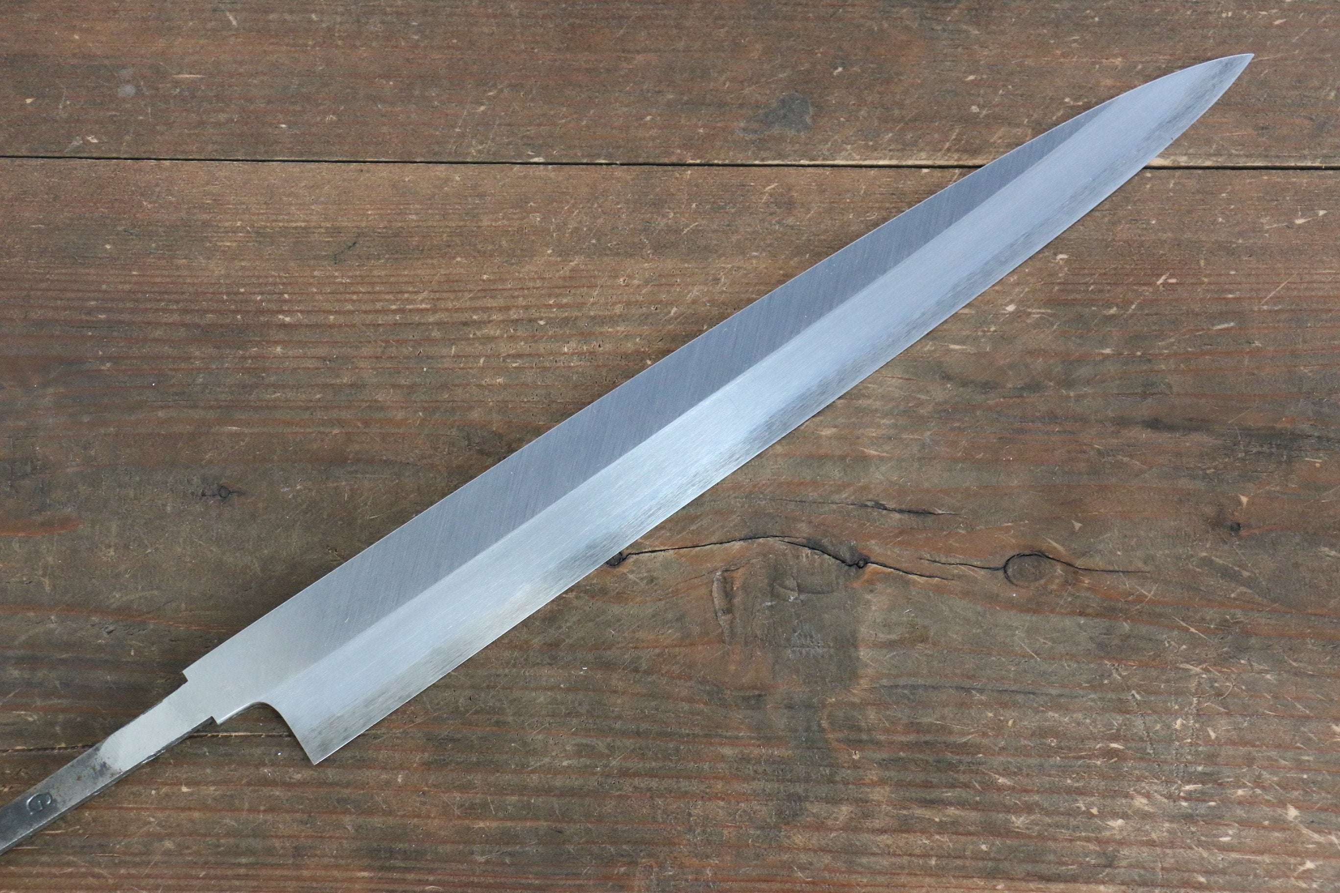 Premium Minamoto Akitada No.1 Blue Steel DX Yanagiba Sushi Knife 300mm - Blade Only - Professional Japanese Sashimi & Sushi Preparation - Perfect for Chefs & Culinary Enthusiasts