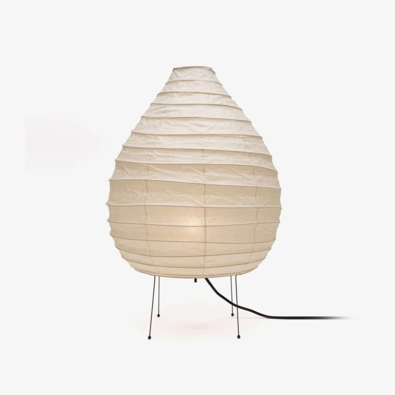 Japanese Washi Paper Lantern Table Lamp - Handmade Traditional Shoji Style Lighting for Bedroom, Living Room & Dining Room Decor | Perfect for Zen Home, Asian-Themed Interior & Relaxing Ambiance