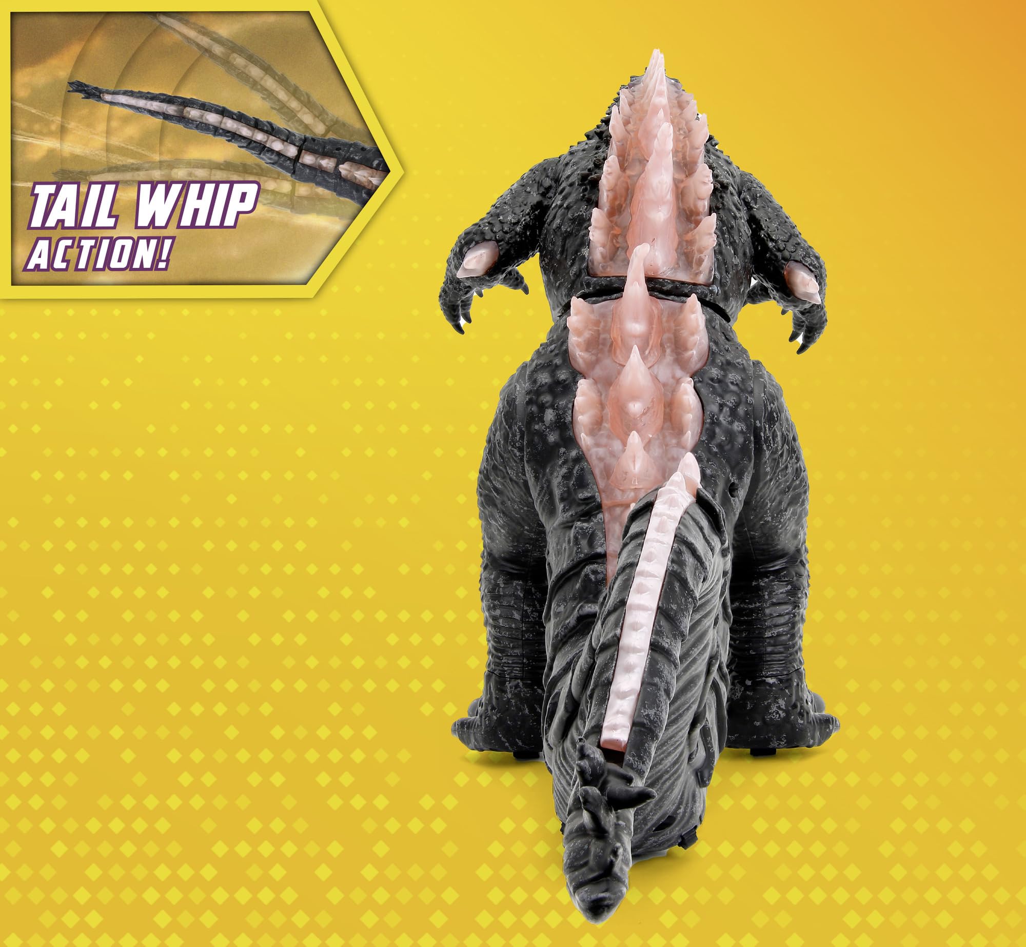Jada Toys Godzilla Heat-Ray Breath Remote Control Figure - 63cm RC Godzilla x Kong The New Empire Toy with Sound & Light Effects for Kids Ages 6+ - Perfect for Playtime, Collecting, and Movie-Themed Birthday Gifts