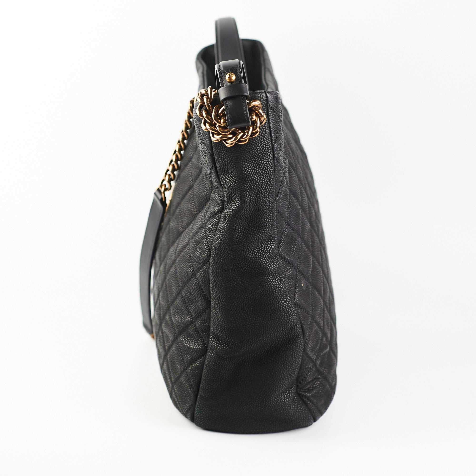 Chanel Caviar Country Chic Hobo Bag in Black - Luxury Leather Shoulder Bag for Women | Perfect for Work, Travel & Everyday Use