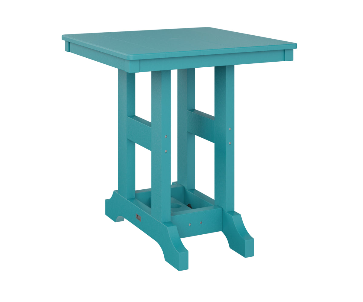 Berlin Gardens Garden Classic 28 Inch Square Table - Counter Height Outdoor Dining Table for Patio, Deck, and Backyard Gatherings