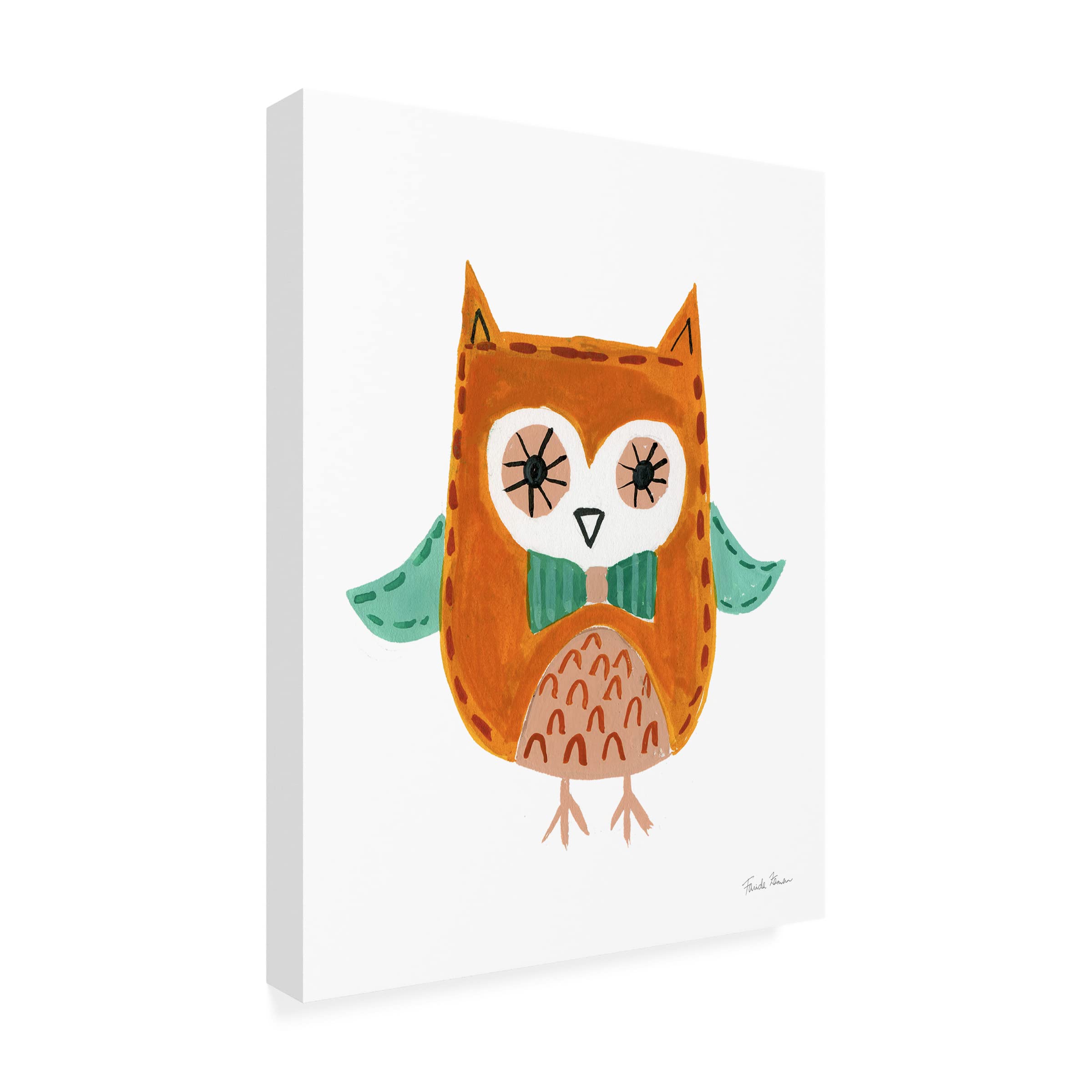 Trademark Fine Art 'Neighborhood Pals V' Canvas Wall Art by Farida Zaman - Vibrant Kids Room Decor, Playroom Artwork & Nursery Painting for Children's Spaces