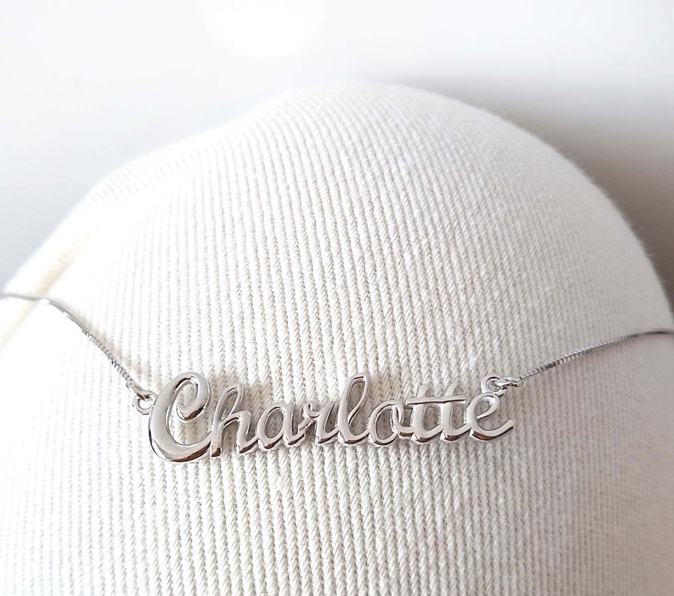 Custom Name Necklace Personalized Jewelry for Women - Engraved Any Name - Perfect Gift for Mom, Wife, Girlfriend - Birthday, Anniversary, Valentine's Day Present