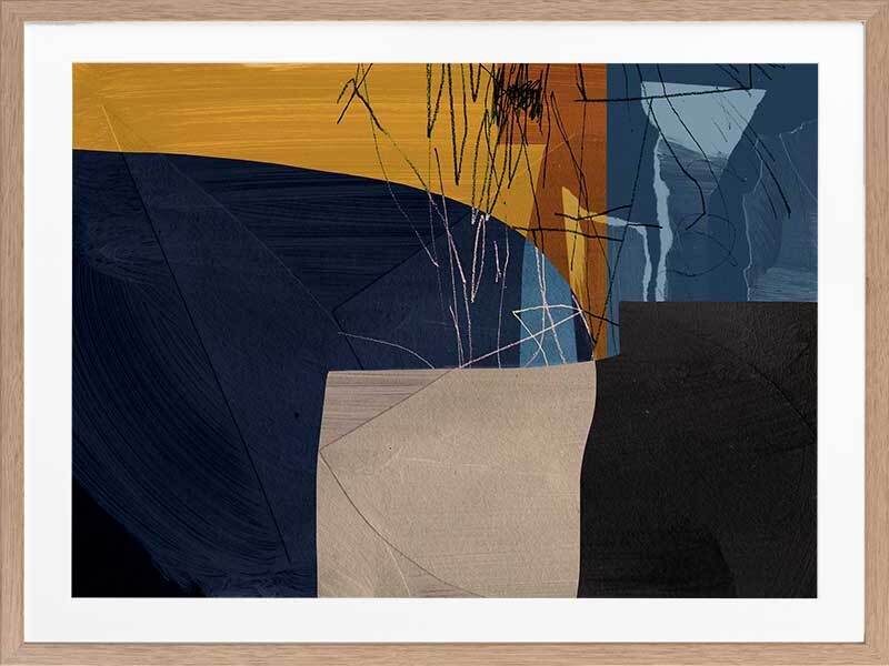 Connect Framed Art Print - Modern Wall Decor for Living Room, Bedroom & Office - Perfect for Home & Office Decor