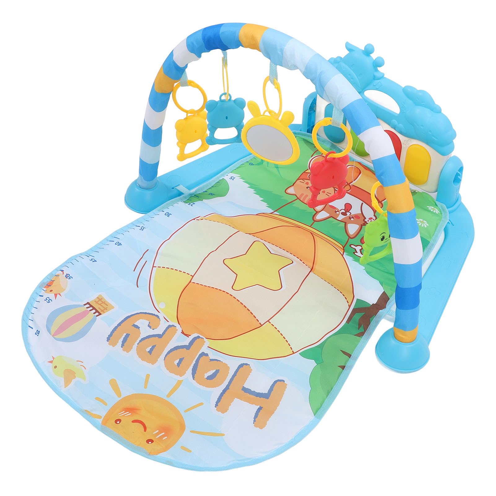 Baby Playmat with Play Piano Gym - Musical Learning Toy & Tummy Time Activity Mat for Newborns 0-36 Months | Soft Floor Mat for Crawling, Sensory Play & Early Development