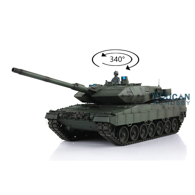 2.4GHz Remote Control RC Tank - Heng Long 1/16 Scale Leopard 2A6 with TK7.0 Main Board | Ready-to-Run BB Shooting, Rotating Turret | Battle Simulation & Outdoor Play for Adults & Kids
