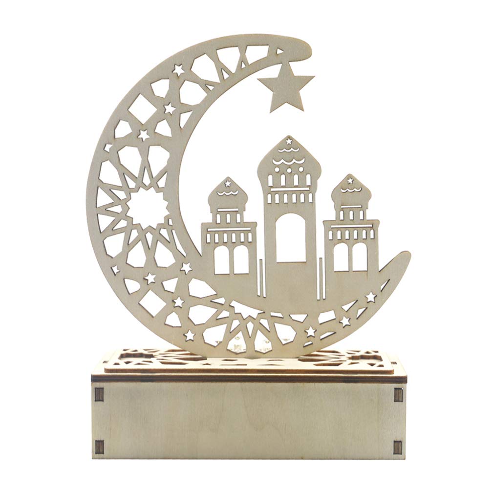 MILISTEN Eid Mubarak LED Night Light - Ramadan Castle Lamp for Muslim Home Decor, Islamic Bedside Light, Perfect for Ramadan Party Favors & Eid Celebrations - Creates Warm Ambiance for Prayer Rooms, Kids' Bedrooms & Gift Giving