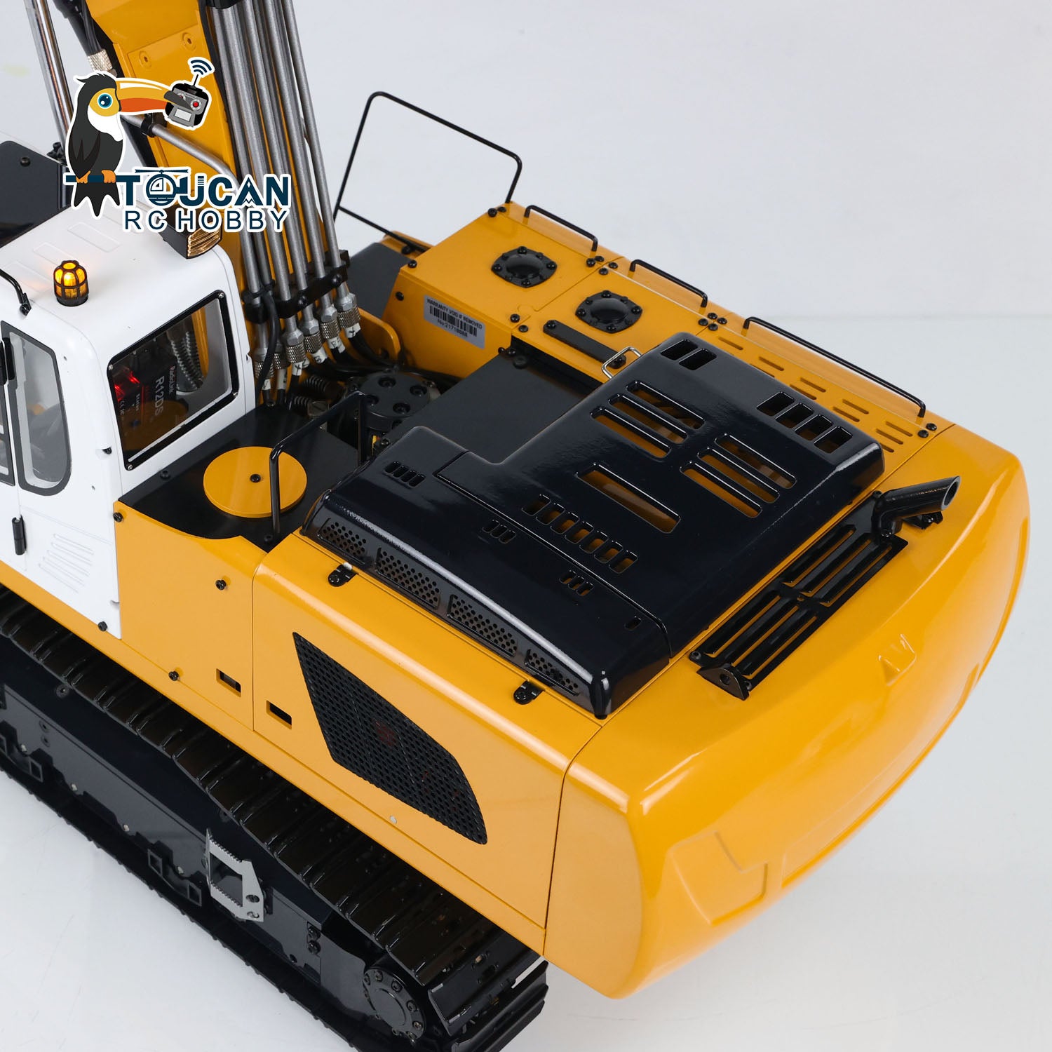 1/14 Scale Radio Control 946 3 Metal Excavator - 10 Channel RC Construction Toy with Painted Body, Rotating Metal Bucket & Tiltable Ripper for Kids & Adults - Perfect for Construction Site Play, Collecting & Outdoor Activities