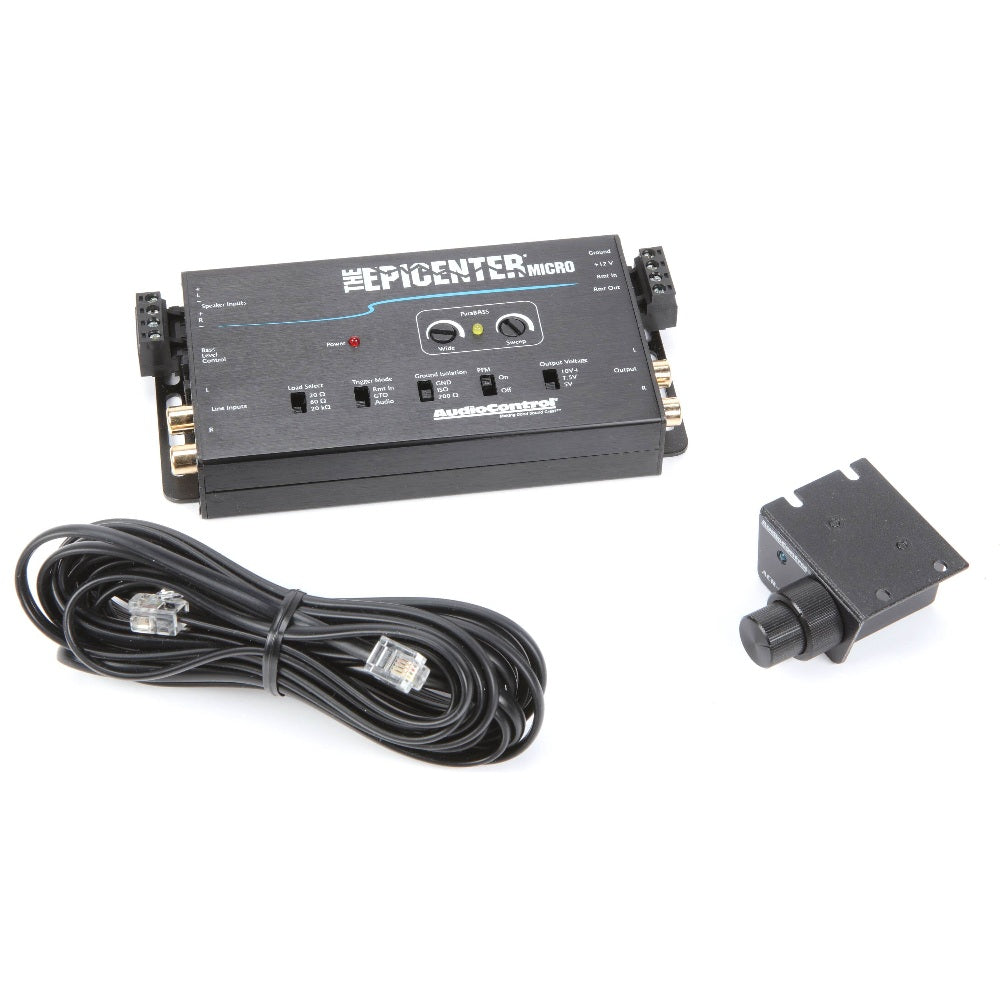 AudioControl THE EPICENTER MICRO Digital Bass Restoration Processor with Remote - Car Audio Bass Booster for Enhanced Sound Quality in Vehicles & Home Theaters