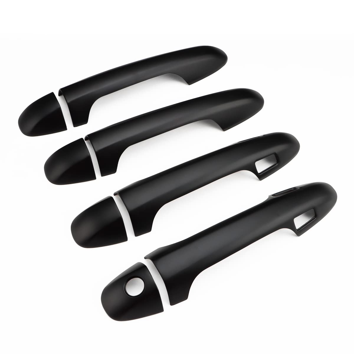 2016-2023 Toyota Tacoma Exterior Door Handle Cover with 4 Smart Key Holes - Matte Black Door Handle Protector Accessories | Weatherproof Protection & Enhanced Style for Off-Road Adventures & Daily Commuting