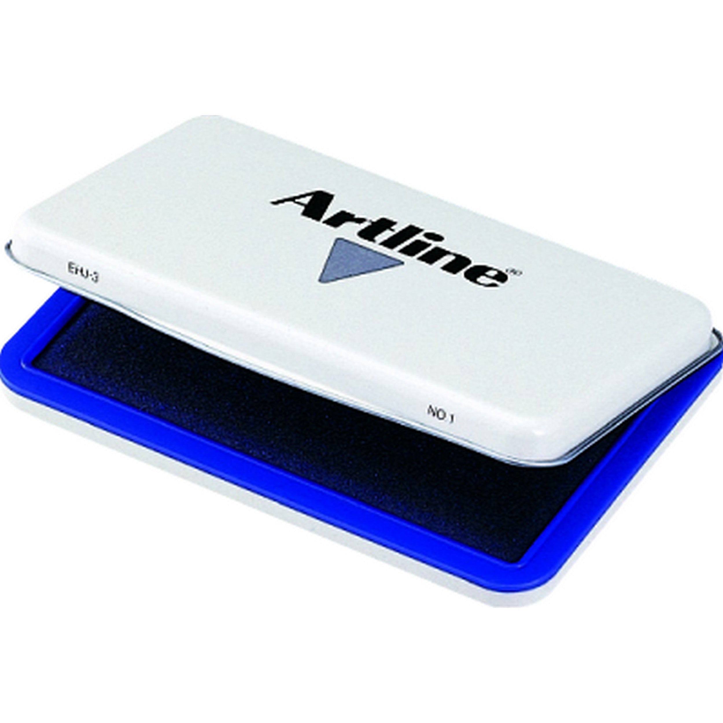 Artline EHJ 3 Stamp Pad - 67mm x 106mm Blue Ink Reinker for Document Stamping | Office, School & Craft Use