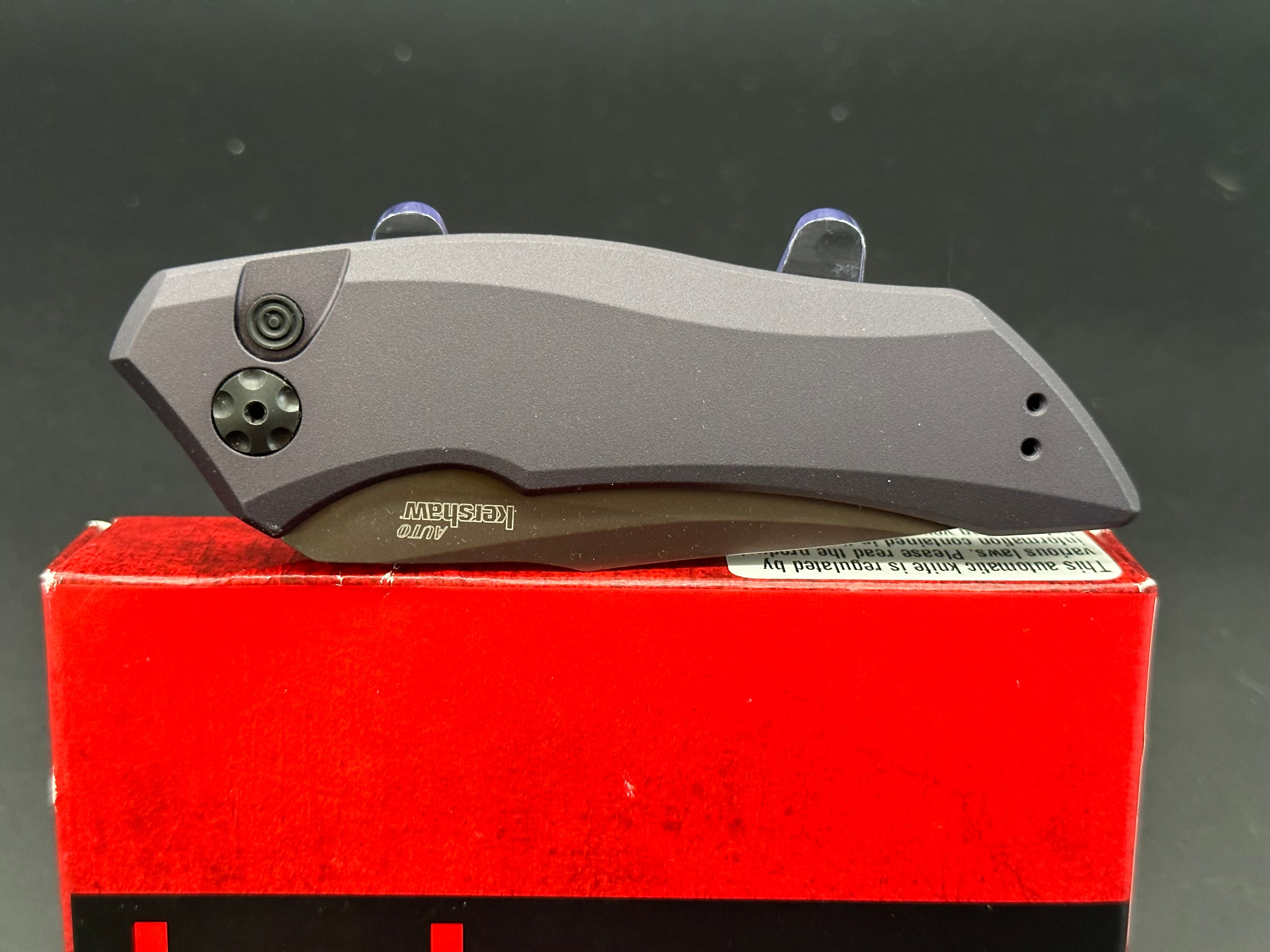 Kershaw Launch 1 Automatic Knife - Gray Tactical Folding Pocket Knife for EDC, Outdoor Camping & Survival Gear | High Speed Deployment | Premium CPM-154 Steel Blade