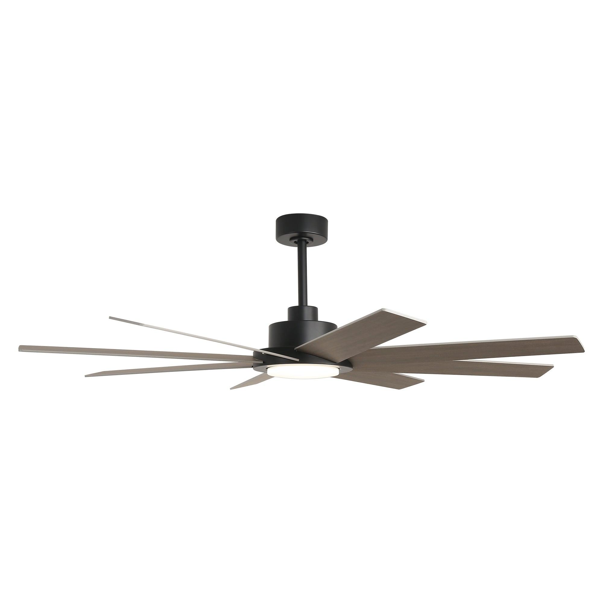 60 DC Motor 8-Blade Modern Ceiling Fan with LED Light & Remote Control - Energy Efficient Quiet Operation for Living Room, Bedroom, and Office