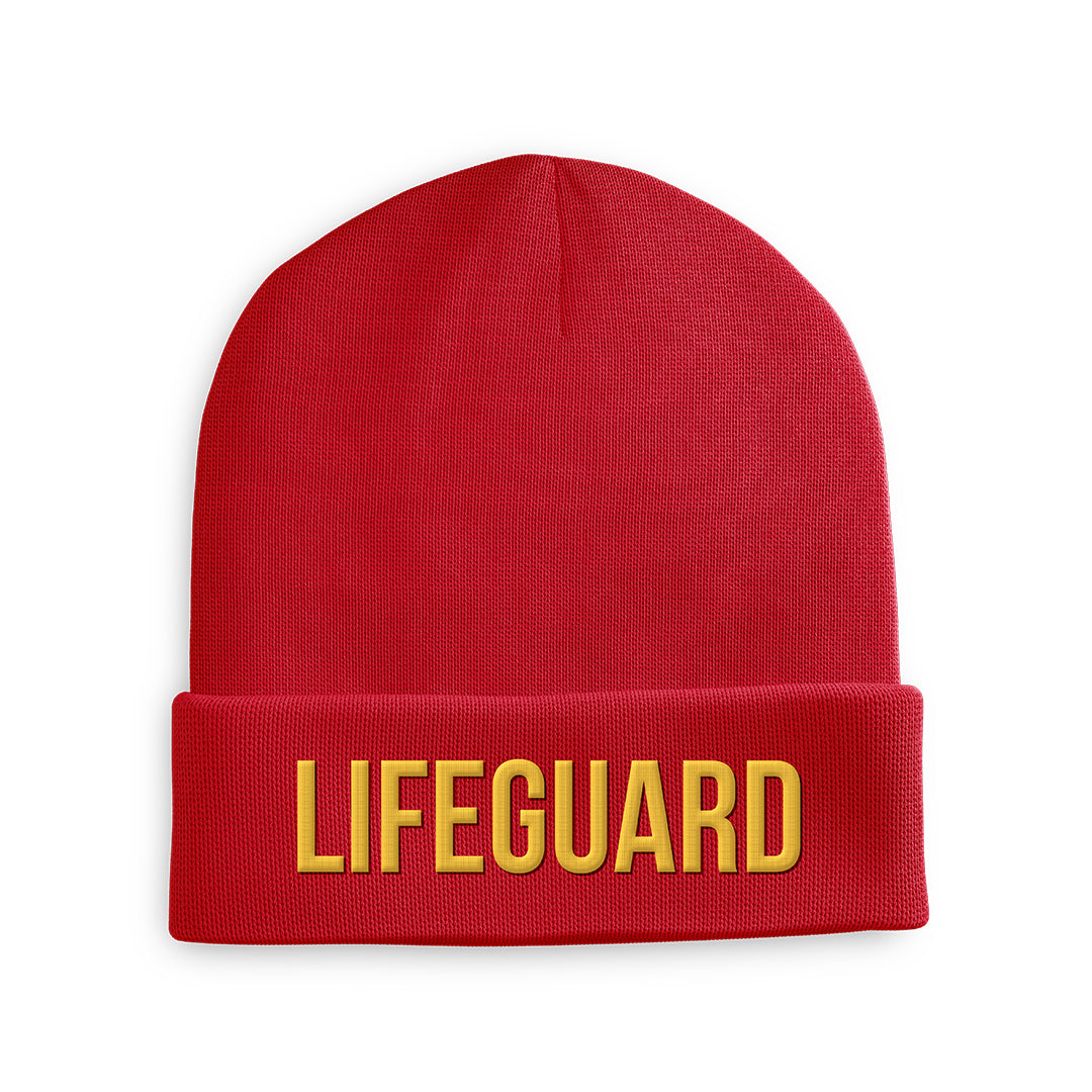 Beach Lifeguard Beanie - Warm Knit Winter Hat for Men & Women - Perfect for Surfing, Swimming, and Outdoor Water Sports