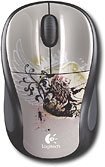 Logitech M305 Wireless Optical Mouse - Silver/Black - Ergonomic Design for Laptops, Desktops & Office Use