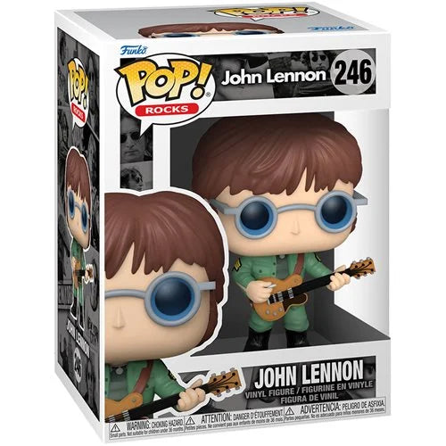 John Lennon Military Jacket Pop! Vinyl Figure - The Beatles Collectible Toy for Music Fans & Gift Idea - Perfect for Display, Decor, and Beatles Memorabilia Collections