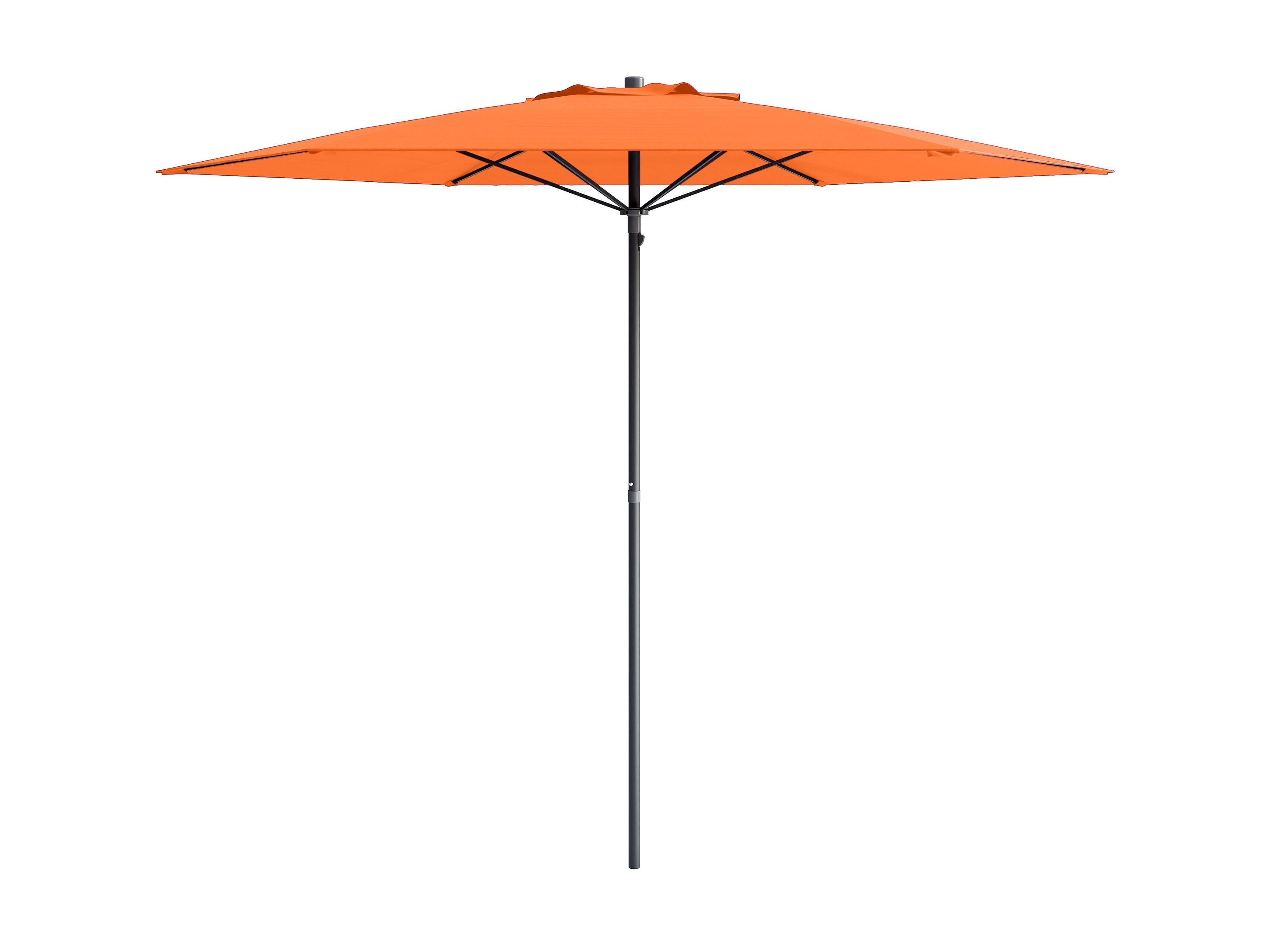 7.5ft Orange Beach Umbrella - UV Protection, Windproof, Portable Sun Shade for Outdoor Activities - Perfect for Beach, Poolside, Picnics, and Backyard Relaxation