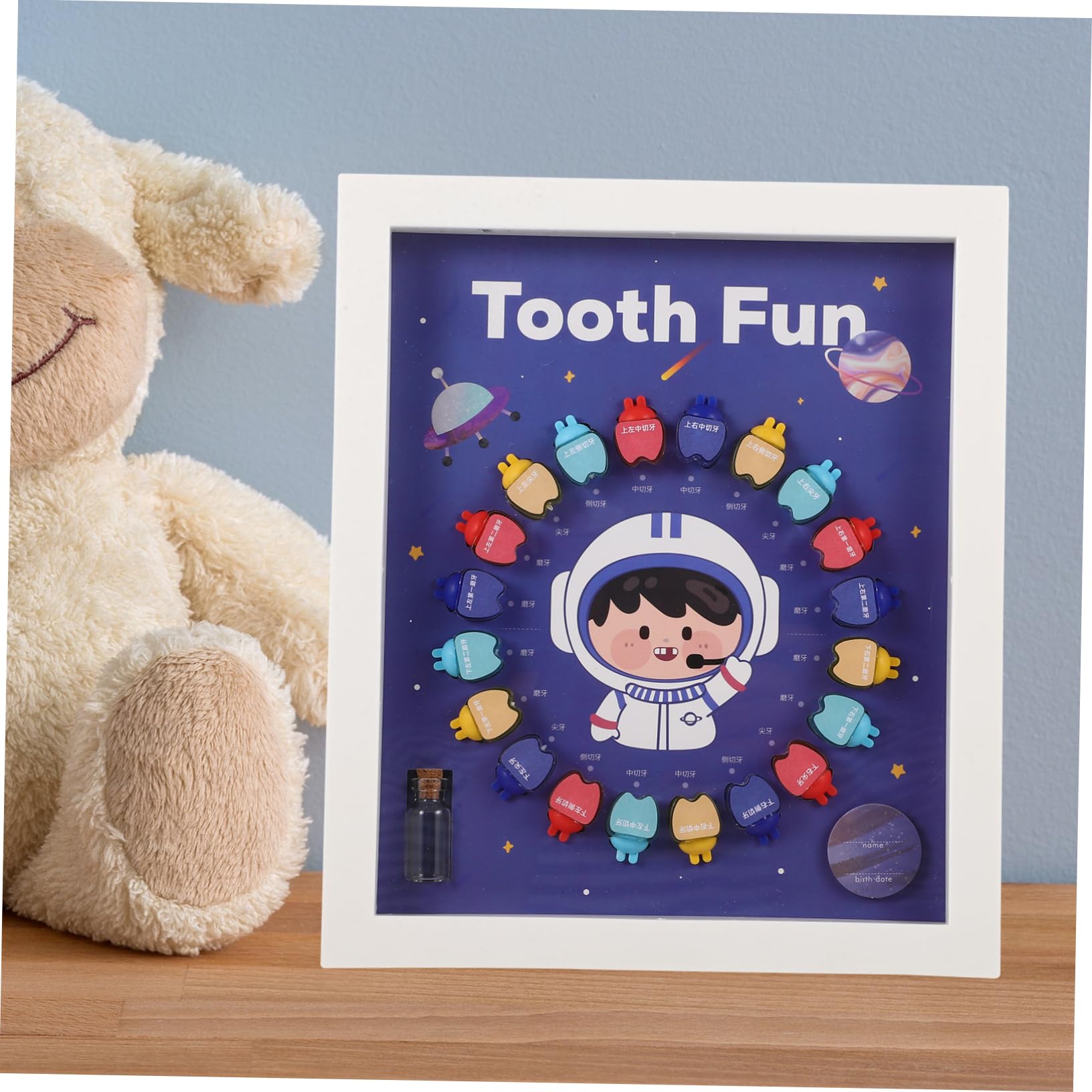UPKOCH Kids Tooth Storage Box - First Tooth Keepsake Organizer for Baby Teeth, Plastic Tooth Holder for Children's Milestone Memories - Perfect for Baby Showers, First Tooth Loss, and Keepsake Gifting