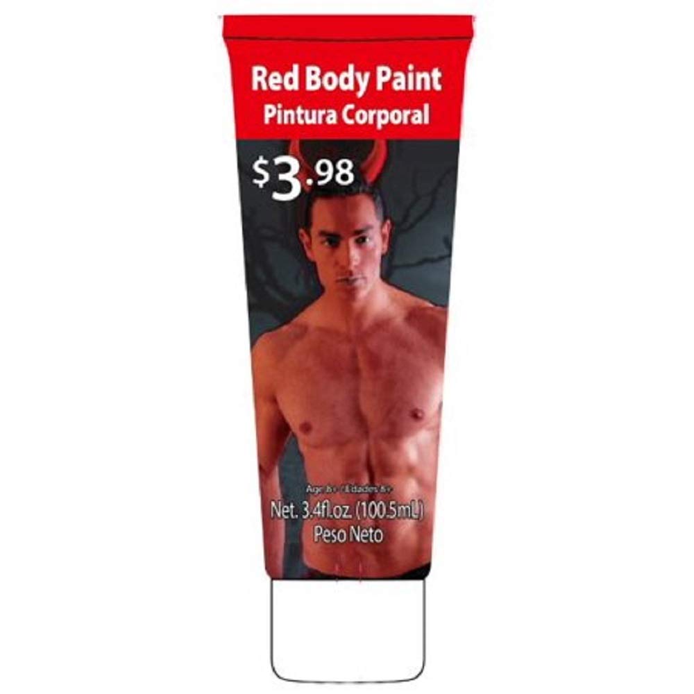 Vibrant Red Body Paint - Non-Toxic, Water-Based & Safe for Skin - Perfect for Halloween, Cosplay & Face Painting