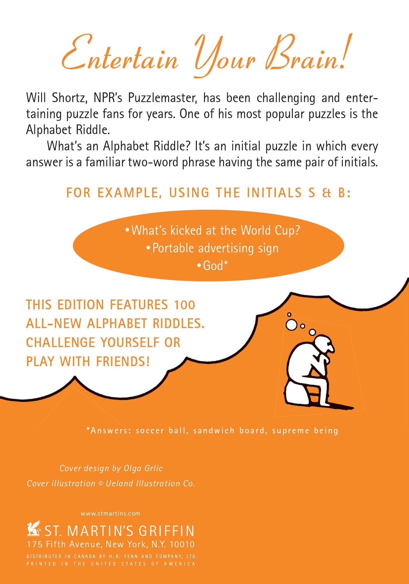 Will Shortz's Mind Games: 100 Alphabet Riddles for Brain Training, Puzzle Solving, and Family Fun Activities
