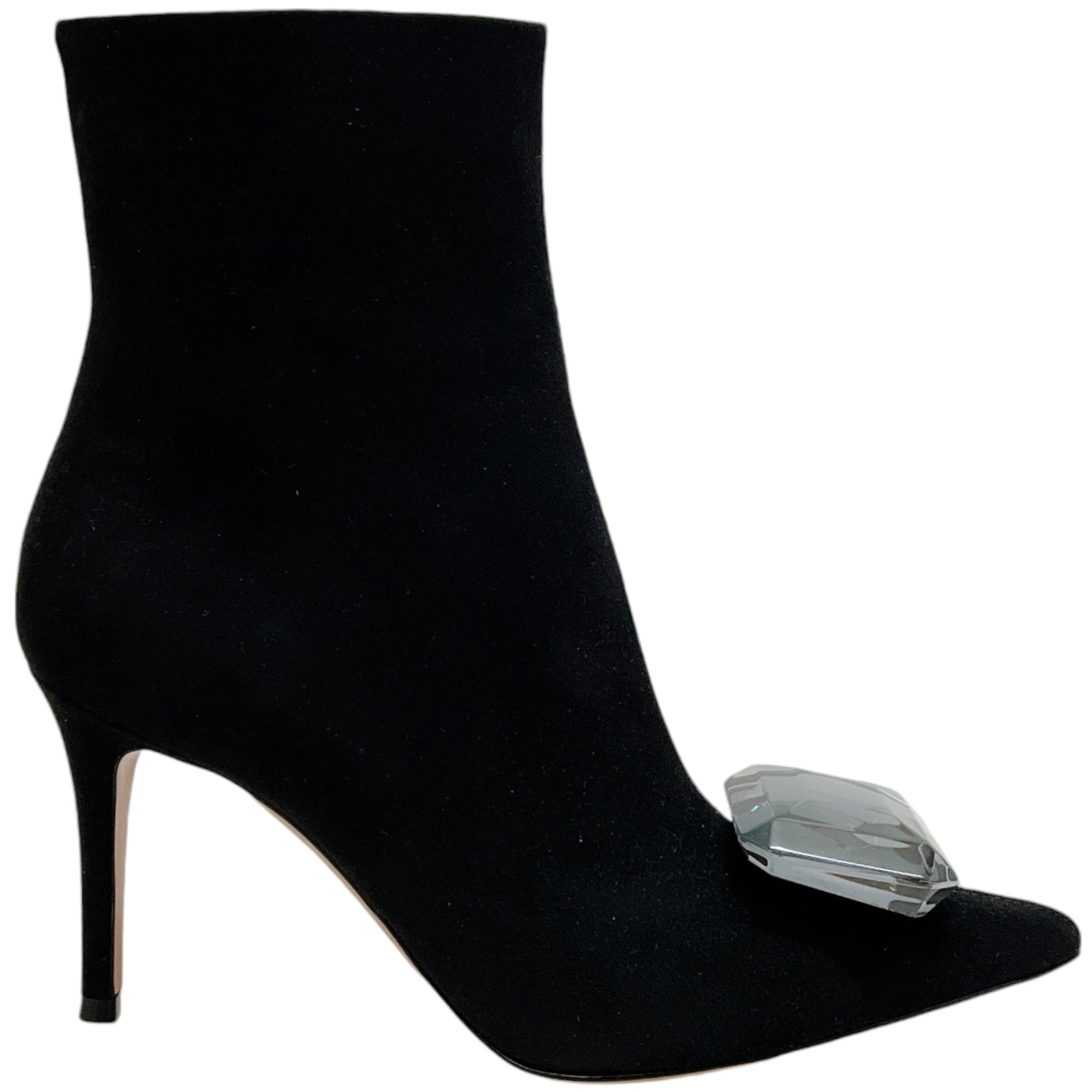 Gianvito Rossi Black Suede Jaipur Booties - Women's Luxury Ankle Boots for Fall & Winter | Perfect for Office, Party & Night Out