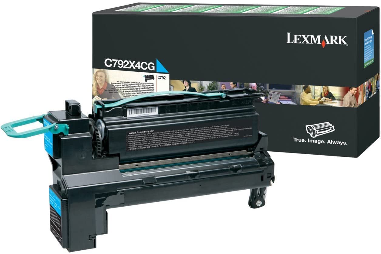 Lexmark C792x4cg Cyan Toner Cartridge - 20,000 Page Yield - Laser Printer Compatible - 1 Pack - Ideal for Office & High-Volume Printing