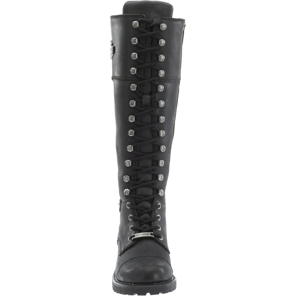 Harley-Davidson Women's Beechwood Leather Motorcycle Boots - Stylish & Comfortable Riding Footwear for Bikers & Outdoor Enthusiasts - Perfect for Motorcycle Rides, Concerts & Casual Wear