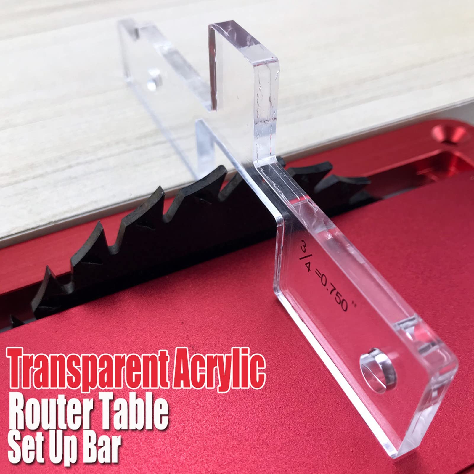 ViaGasaFamido 10PCS Clear Acrylic Router Table Setup Bars - Precision Saw Accessories for Woodworking & DIY Projects