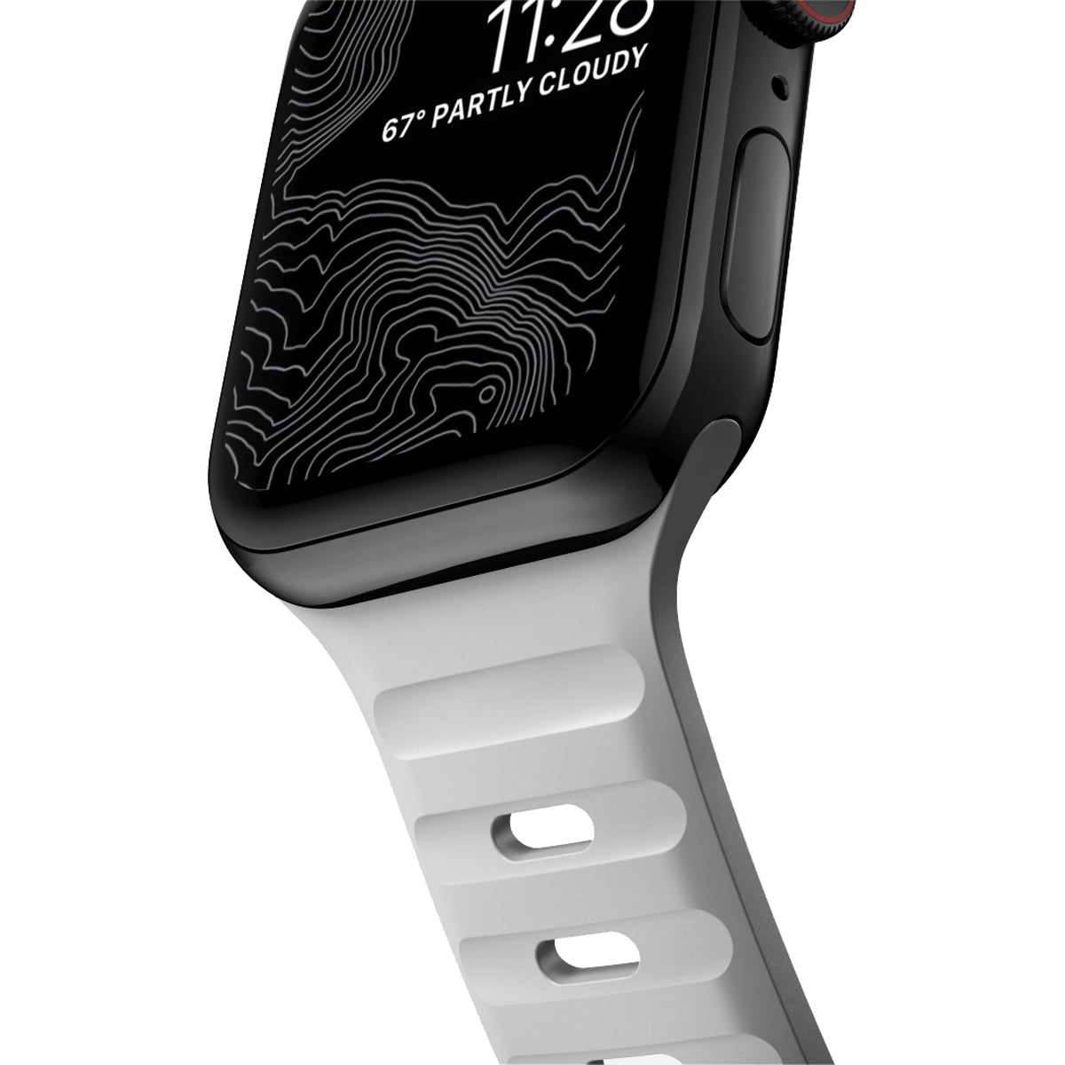 Nomad Sport Band for Apple Watch 45mm / 49mm - Lunar Gray | Durable & Comfortable Fitness & Everyday Wear Accessory