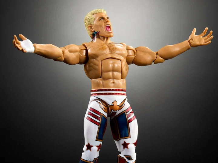 WWE Elite Collection Series 111 Cody Rhodes Action Figure - Authentic Wrestling Collectible for Fans & Display