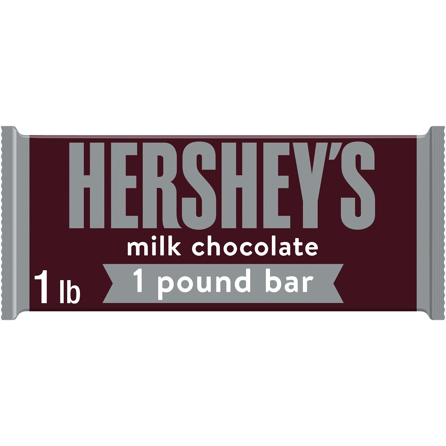 HERSHEY'S Milk Chocolate Candy Bar - 1 lb Bulk Size for Gifts, Baking & Snacking | Perfect for Holidays, Parties & Desserts