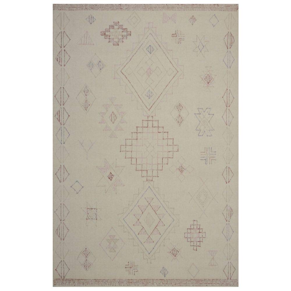 Rugsmith Ivory Hand Tufted Shiloh Area Rug 7x10 Feet - Soft Living Room Rug for Cozy Home Decor, Bedroom Carpet, Office Floor Mat