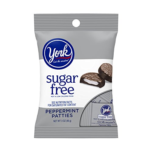 YORK Sugar Free Peppermint Patties - 3oz Bag | Keto Friendly Low Carb Candy | Perfect for Diabetics, Weight Loss & Healthy Snacking at Home, Office or On-The-Go