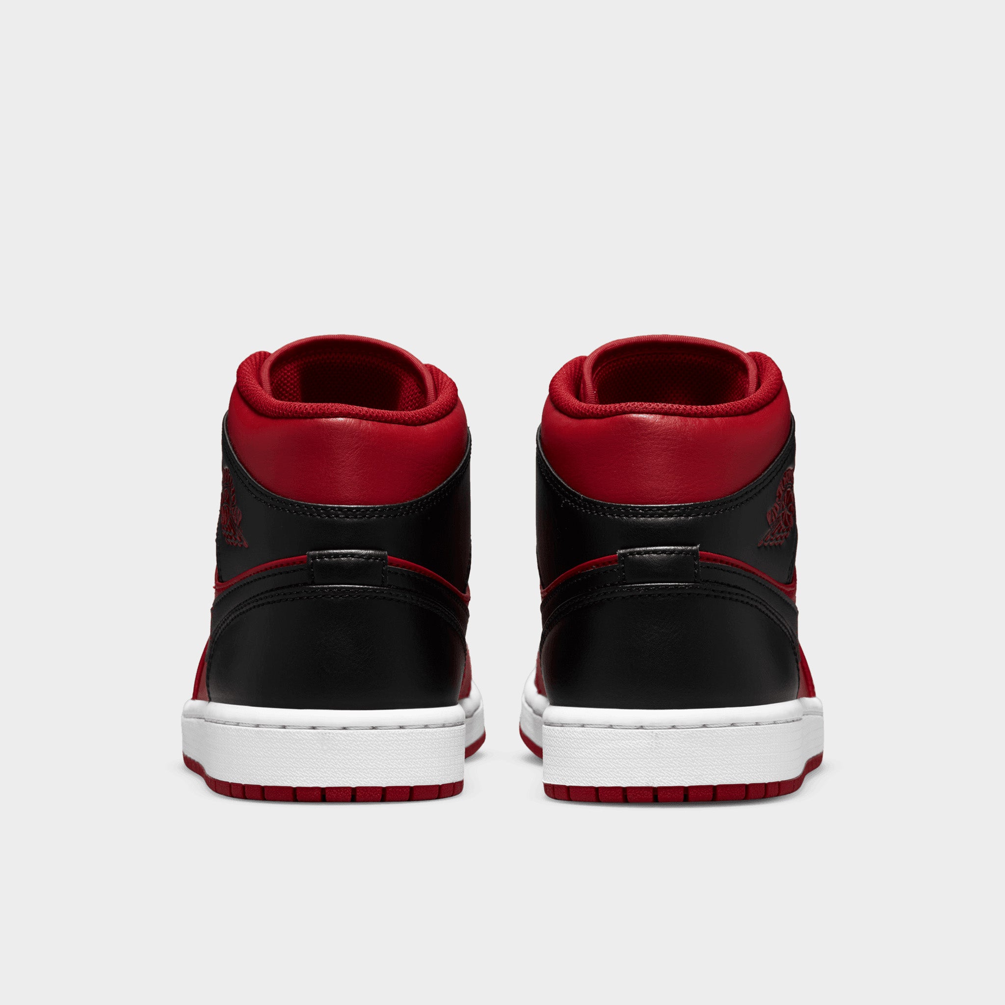 Nike Air Jordan 1 Mid Sneakers - Gym Red/Black/White Basketball Shoes for Men | Stylish Casual Wear & Court Performance