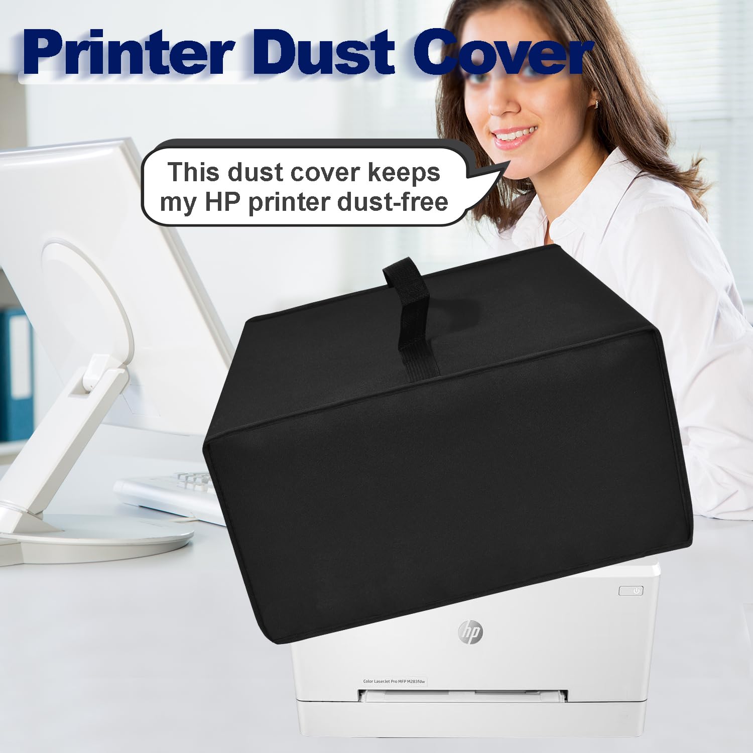 Waterproof Anti-Static Dust Cover for HP Color LaserJet Pro MFP 4301fdw/4301fdn & M283fdw - Printer Protection Case (Black) | Ideal for Office, Home & Workspace Use