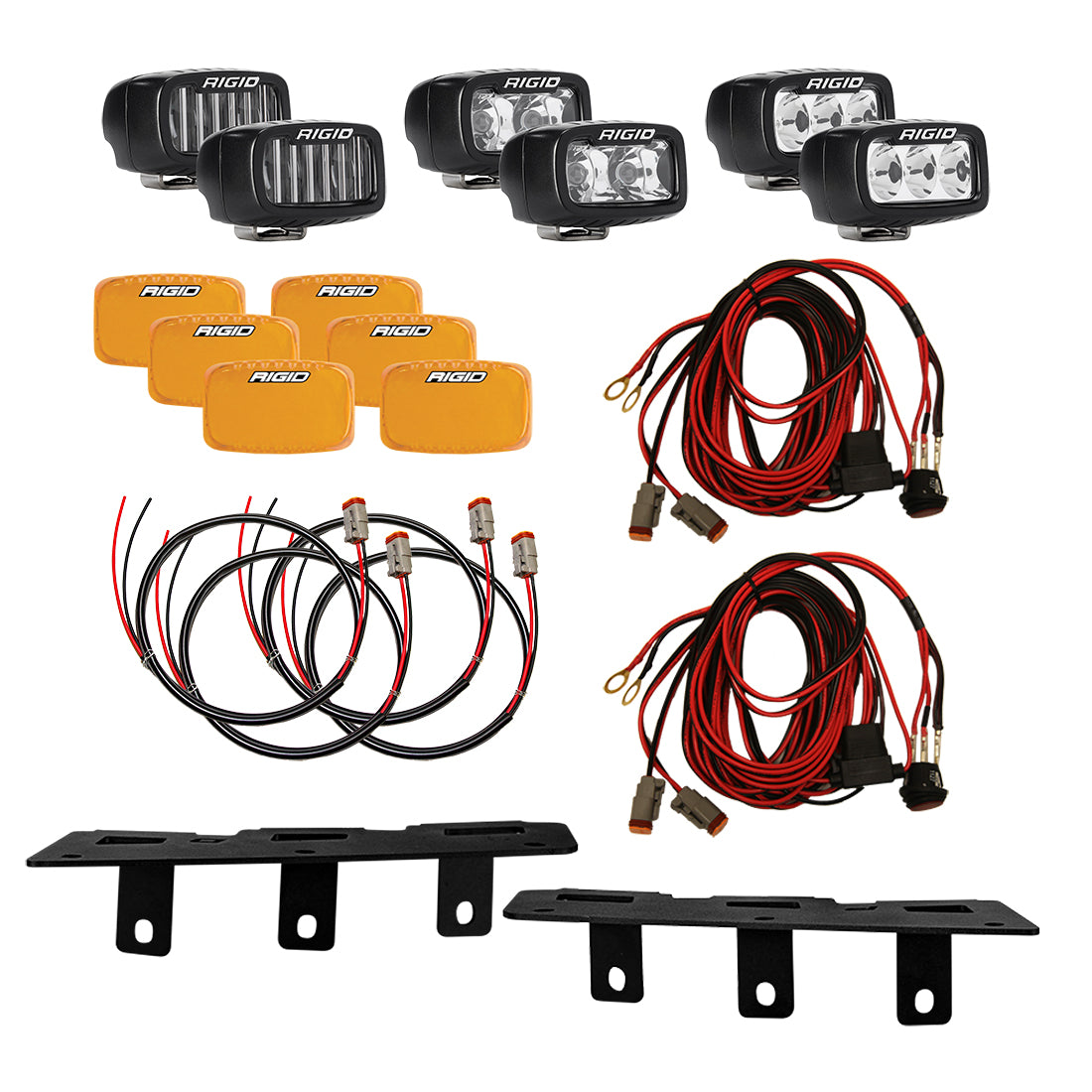 2021-2023 Ford Bronco Rigid Modular Bumper Triple SR M Fog Light Kit - Off-Road Adventure & Night Driving Upgrade