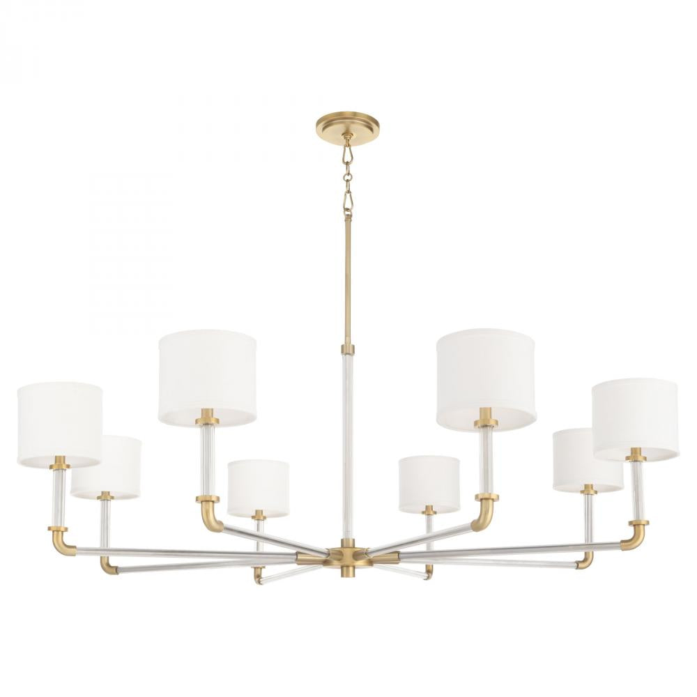 Cyan Design HIGHTOWER 11955 Clear Crystal Chandelier - Elegant Ceiling Light Fixture for Dining Room, Living Room & Bedroom Decor