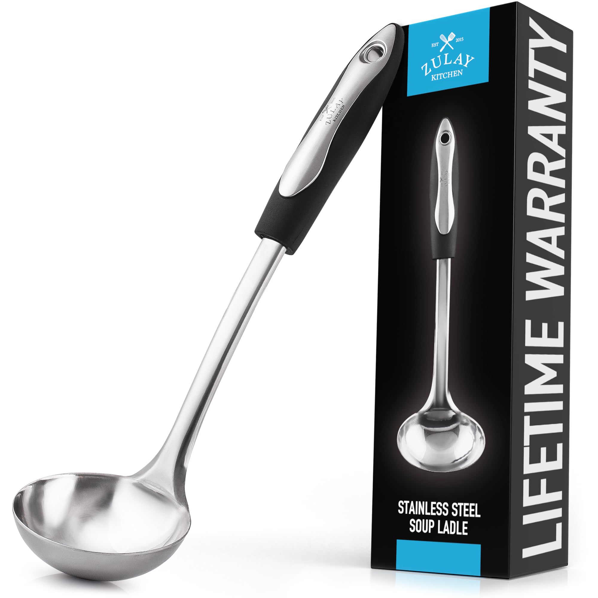 Premium Stainless Steel Soup Ladle - 12