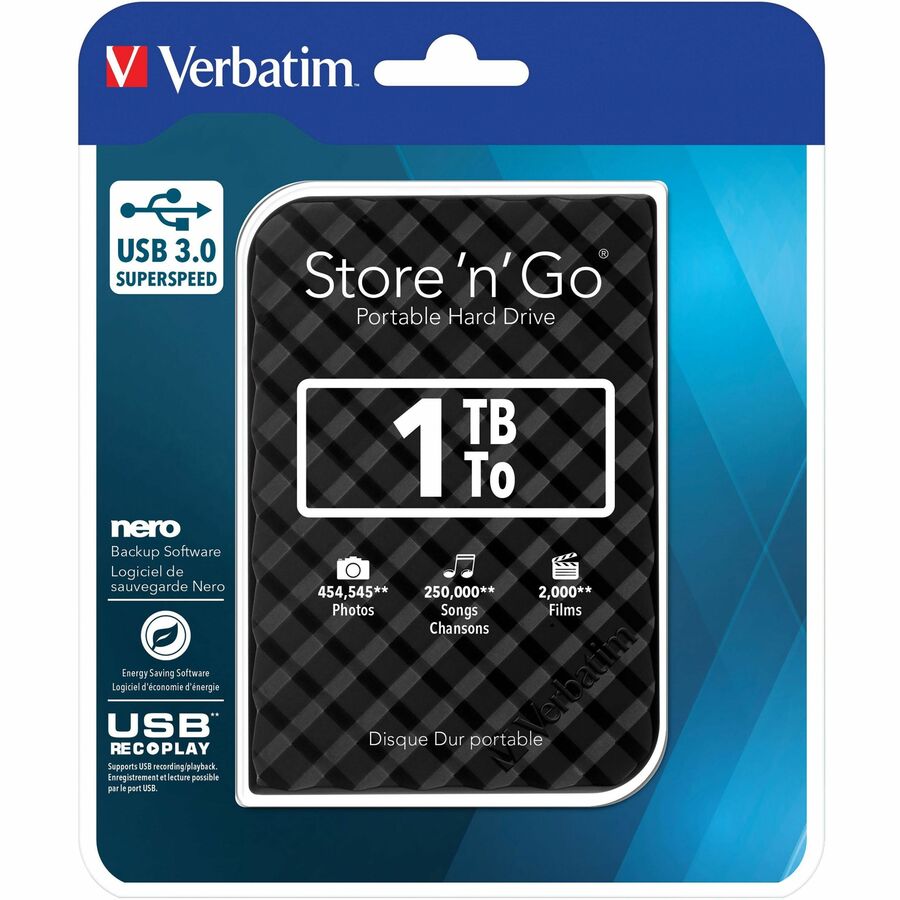 2TB Portable External Hard Drive USB 3.0 for PC, Mac, Laptop - High-Speed Data Storage & Backup Solution - Perfect for Travel, Office & Home Use