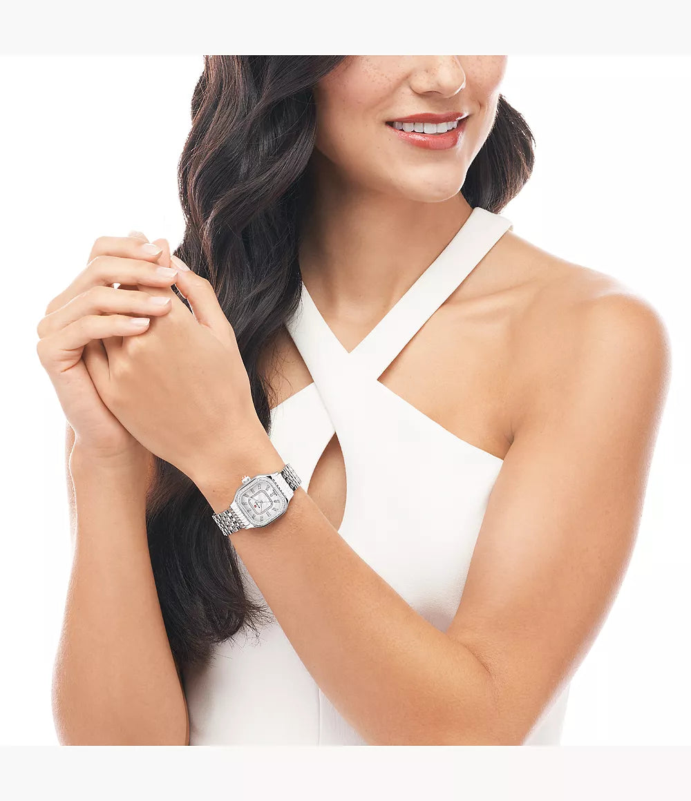 Meggie Diamond Stainless Steel Watch for Women - Luxury Waterproof Analog Wristwatch - Perfect for Business, Party & Everyday Wear