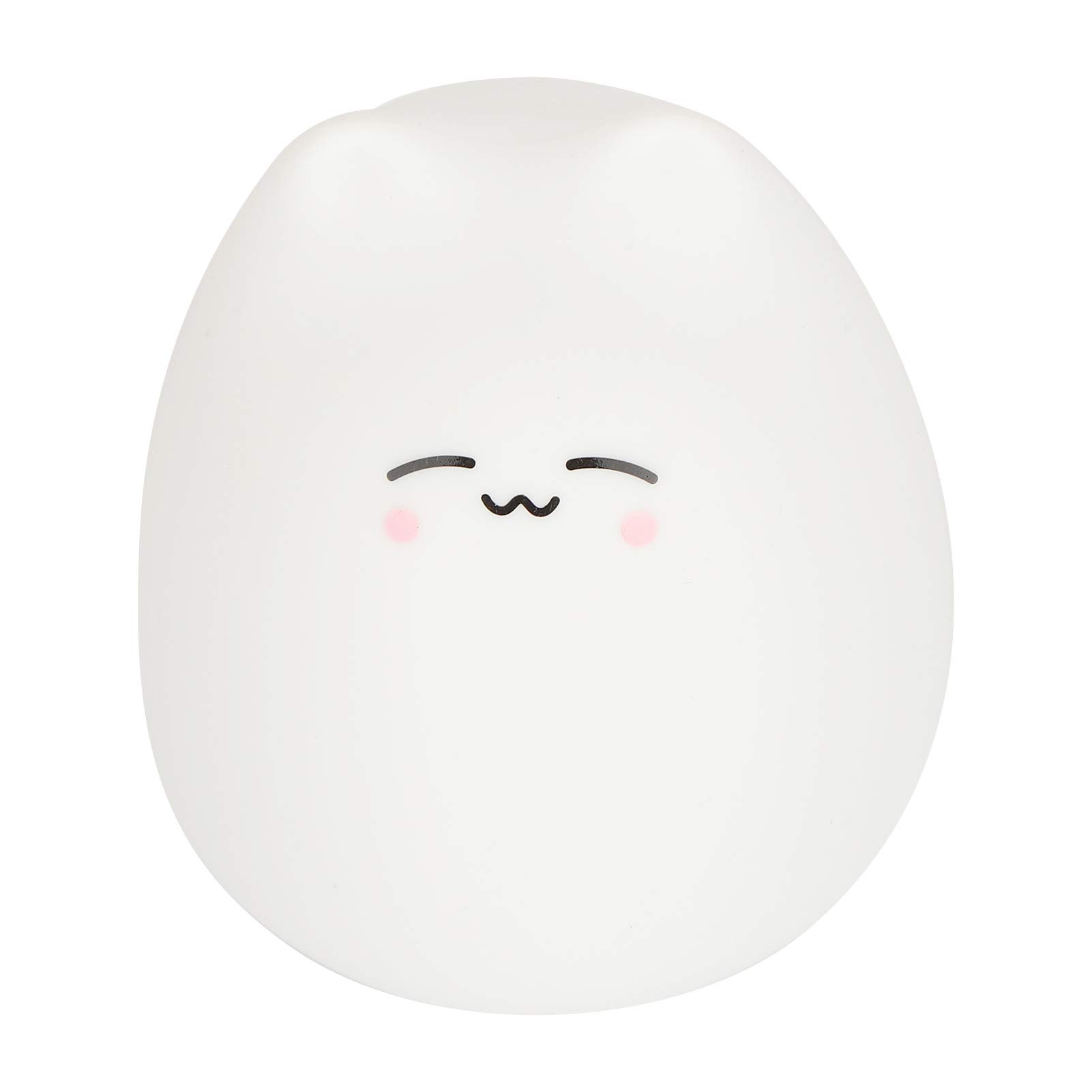 ENZZ Portable Night Light - Cute Cat Silicone Table Lamp for Kids, Baby & Nursery - Soft Glow Bedside Lamp for Bedroom, Dorm & Travel Use