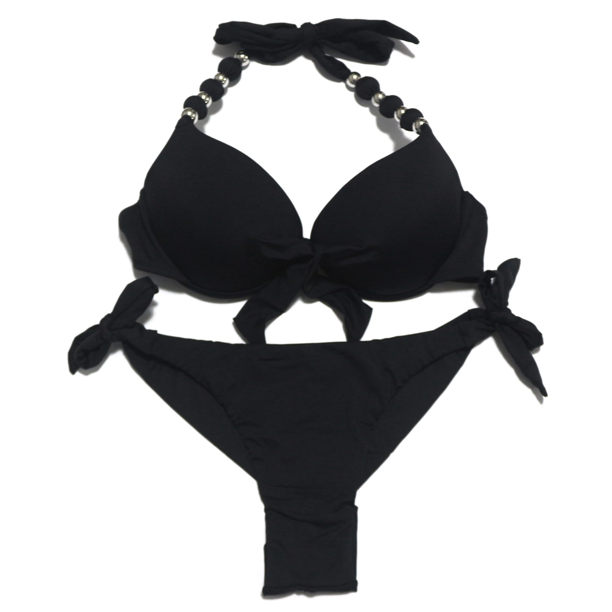 Push Up Bikini Set with Underwire - Halter Swimwear for Beach & Pool