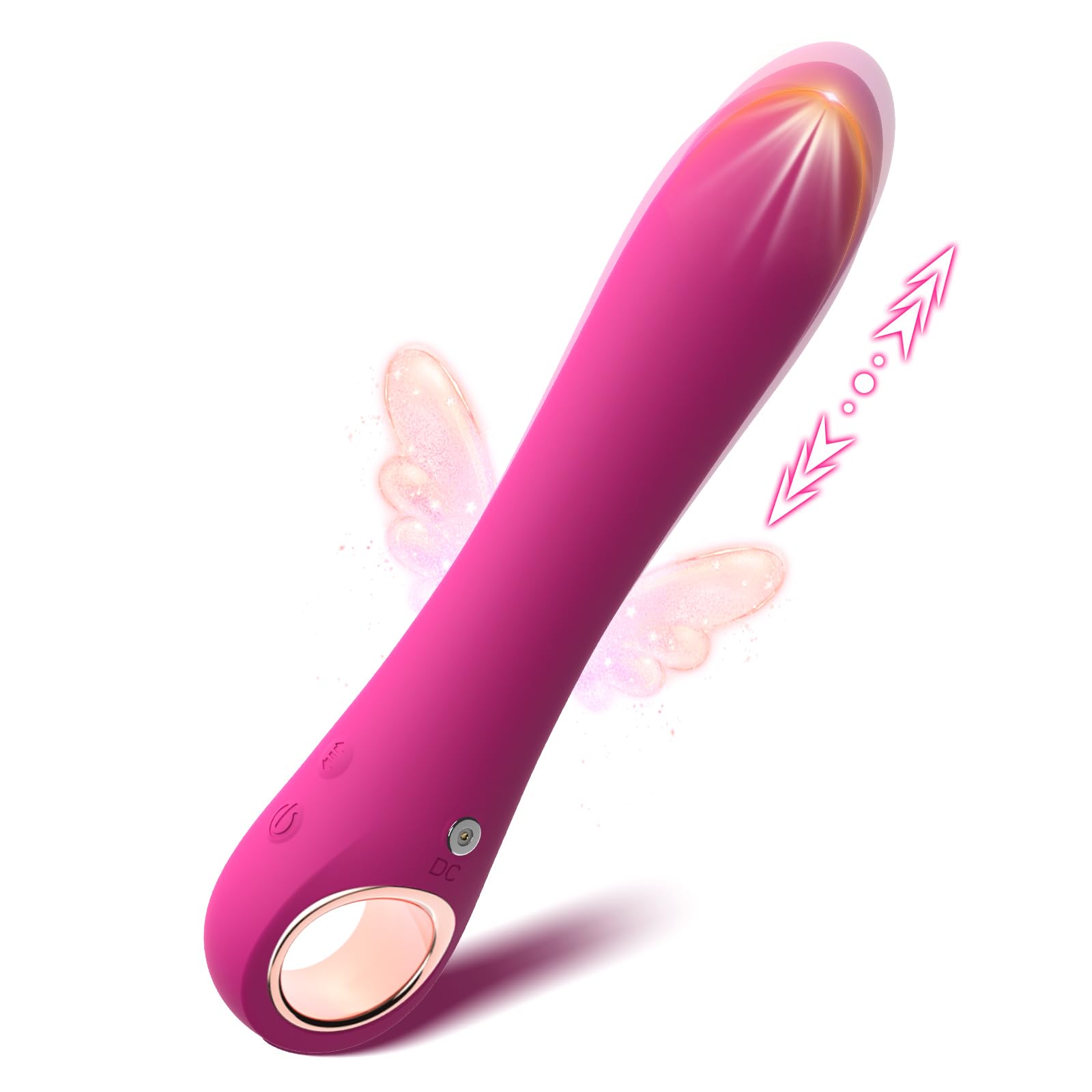 5-Speed Thrusting & 10-Vibration Mode Realistic Dildo Vibrator - G-Spot & Clitoral Stimulation Sex Toy for Women, Couples - Anal Safe, Waterproof, Pink Adult Toy for Solo Play & Partner Intimacy